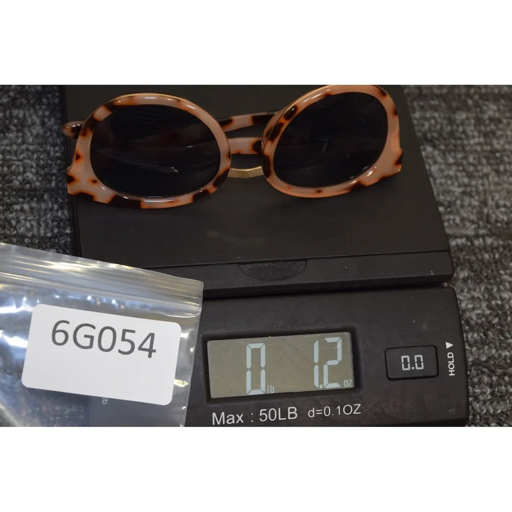 J Crew Womens Pink Tortoise Shell Round Sunglasses with Gold Metal Bridge
